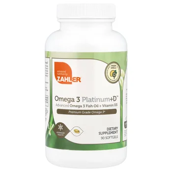 Omega 3 Platinum+D™, Advanced Omega 3 Fish Oil + Vitamin D3, 90 Softgels