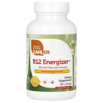 B12 Energizer, B12 and Folic Formula, Natural Cherry, 360 Lozenges
