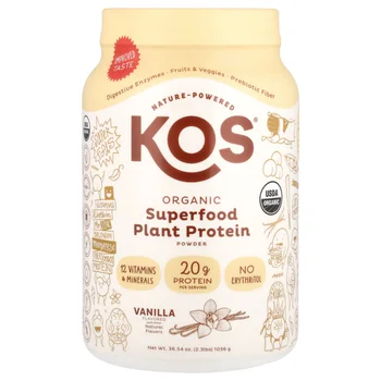 Organic Superfood Plant Protein Powder, Vanilla, 2.3 lbs (1,036 g)