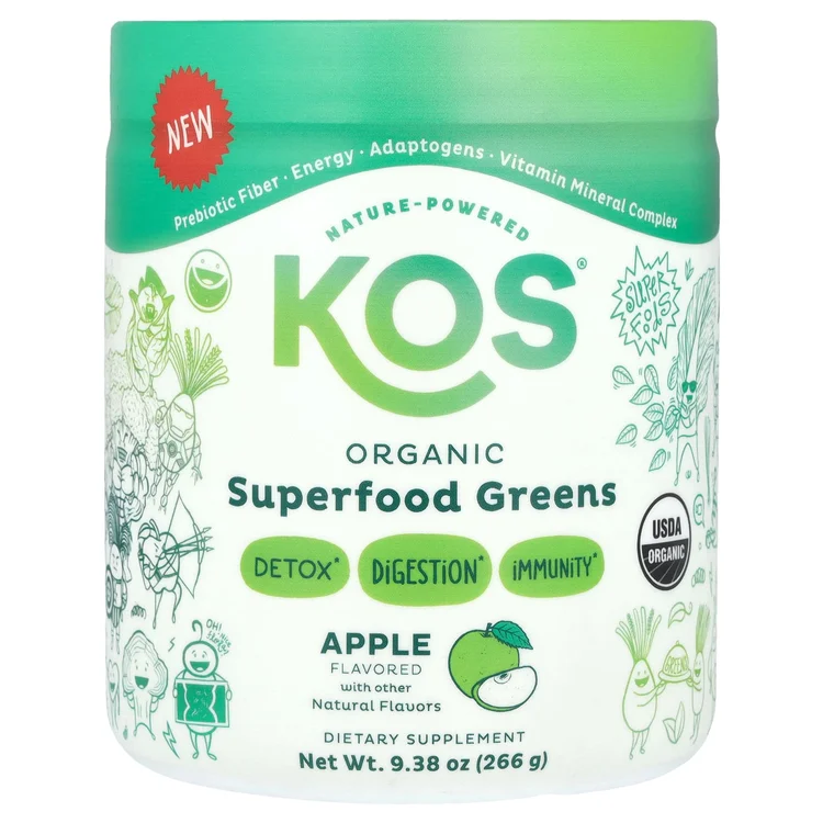 Organic Superfood Greens, Apple, 9.38 oz (266 g) image 1