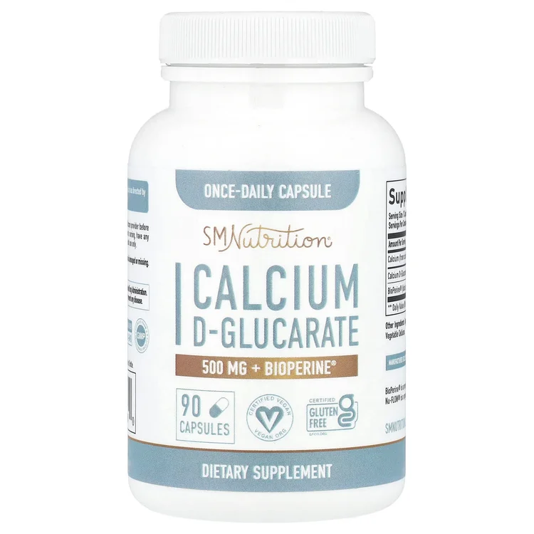 Calcium D-Glucarate + BioPerine®, 90 Capsules image 1