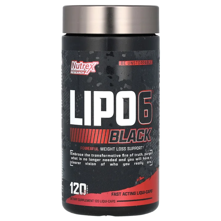 LIPO 6, Black, 120 Liqui-Caps image 1