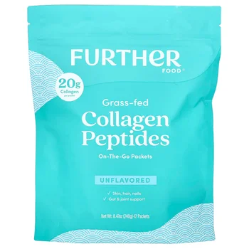 Grass-Fed Collagen Peptides, Unflavored, 12 Packets, 0.71 oz (20 g) Each