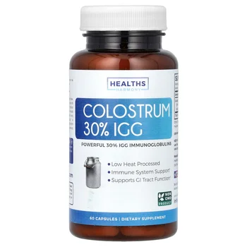 Colostrum 30% IGG, 60 Capsules (500 mg per Capsule)