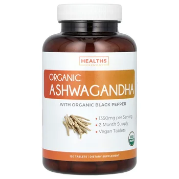 Organic Ashwagandha, 120 Tablets