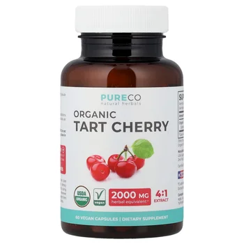 Organic Tart Cherry, 60 Vegan Capsules (500 mg per Capsule)
