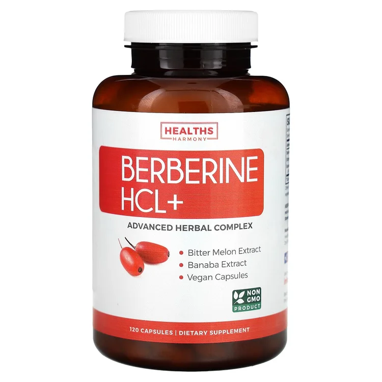 Berberine HCL+, 120 Capsules image 1