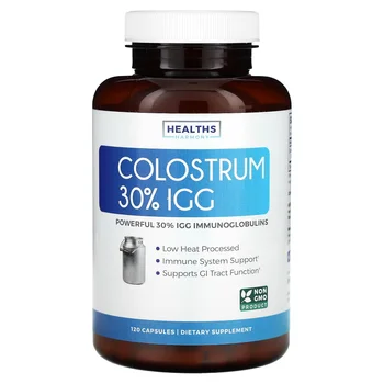 Colostrum 30% IGG, 120 Capsules (500 mg per Capsule)