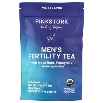 Men's Fertility Tea, Mint, 15 Sachets, 1.3 oz (37.5 g)