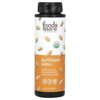 Organic Sunflower Lecithin Liquid, 8 fl oz (236 ml)