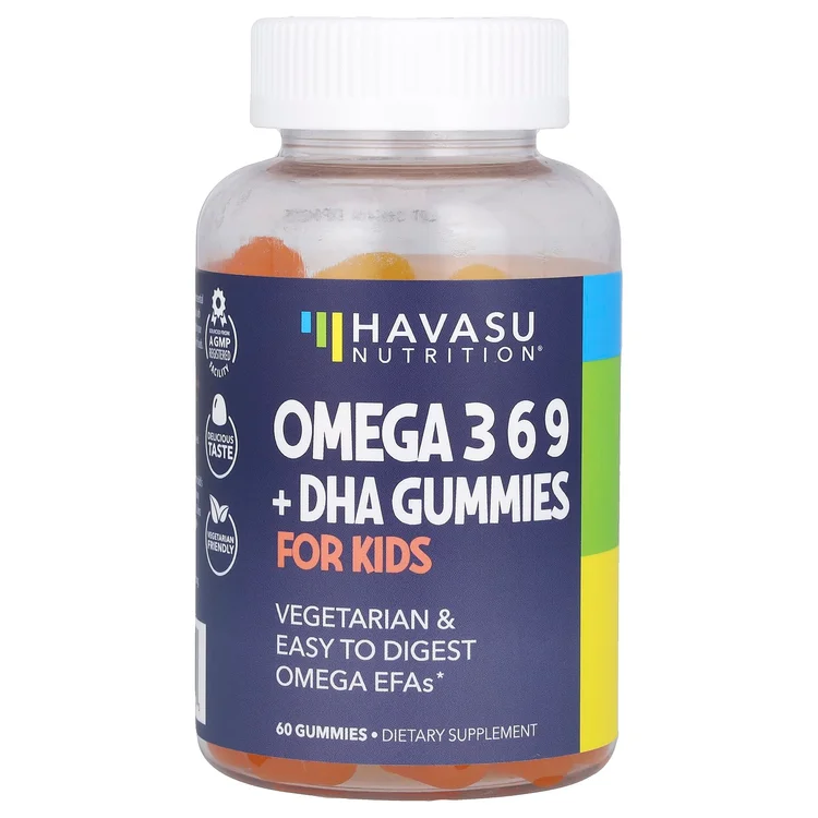 Omega 3 6 9 + DHA Gummies for Kids , 60 Gummies image 1