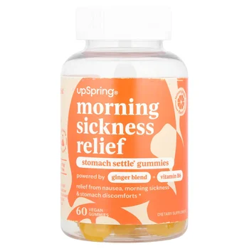Morning Sickness Relief, Stomach Settle® Gummies, Lemon Ginger, 60 Vegan Gummies