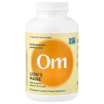 Lion's Mane Mushroom Capsules, 180 Vegetable Capsules (666 mg per Capsule)