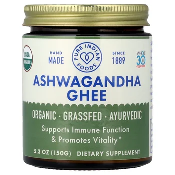 Organic Ashwagandha Ghee, 5.3 oz (150 g)