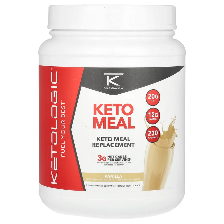 KetoMeal, Meal Replacement, Vanilla, 1.8 lb (816 g) image 1
