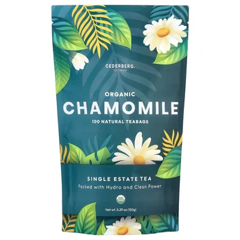 Organic Chamomile, Caffeine Free, 100 Natural Tea Bags, 5.29 oz (150 g)
