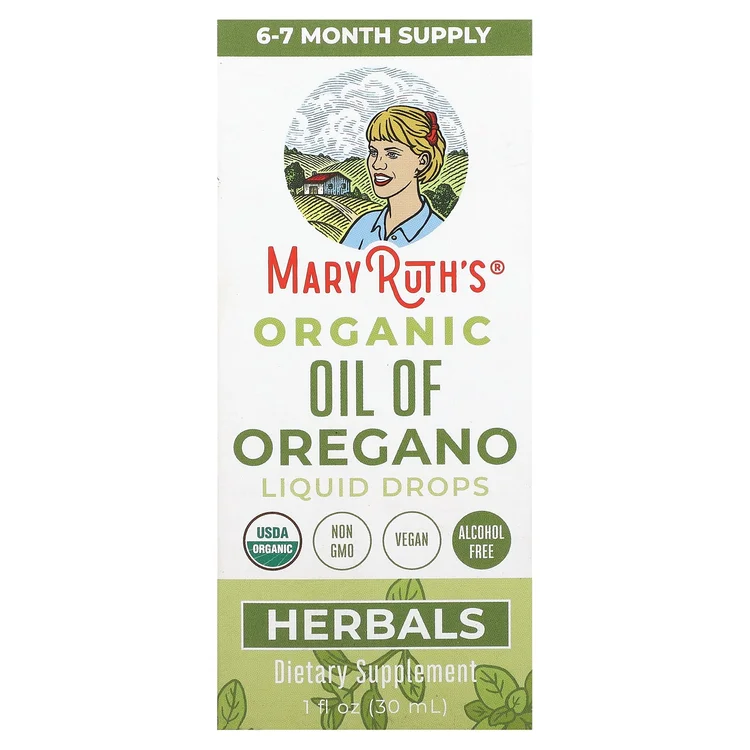 Organic Oil of Oregano Liquid Drops, 1 fl oz (30 ml) image 1