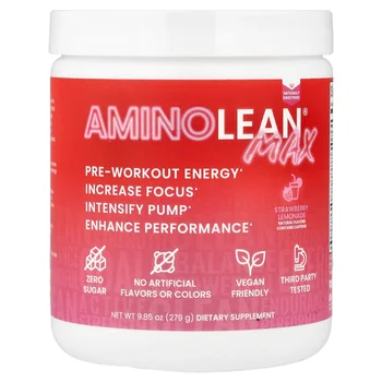AminoLean® Max, Pre-Workout, Strawberry Lemonade, 9.85 oz (279 g)