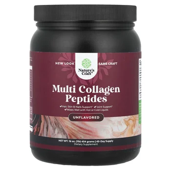 Multi Collagen Peptides, Unflavored, 16 oz (454 g)