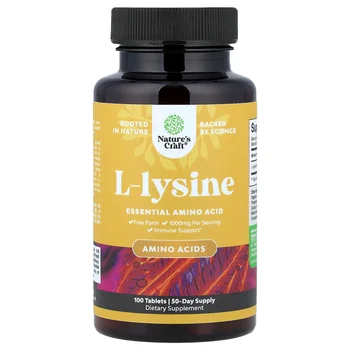 L-lysine, 100 Tablets (500 mg per Tablet)