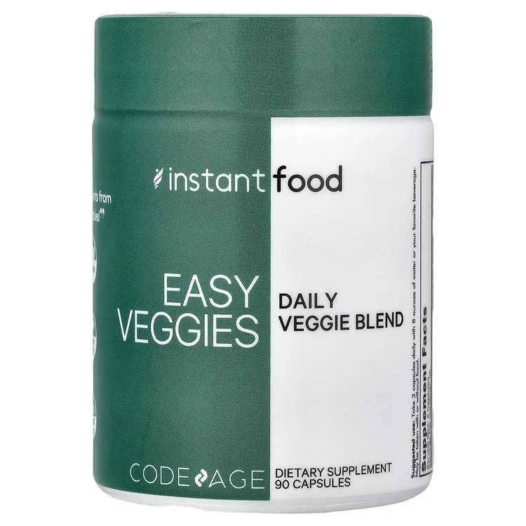 Instant Food, Easy Veggies, Daily Veggie Blend, 90 Capsules image 1