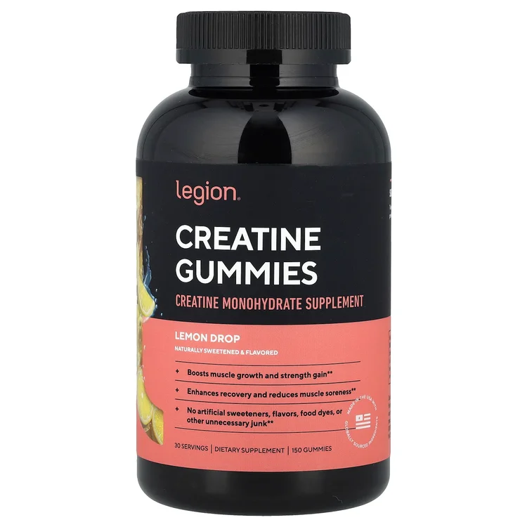 Creatine Gummies, Lemon Drop, 150 Gummies image 1