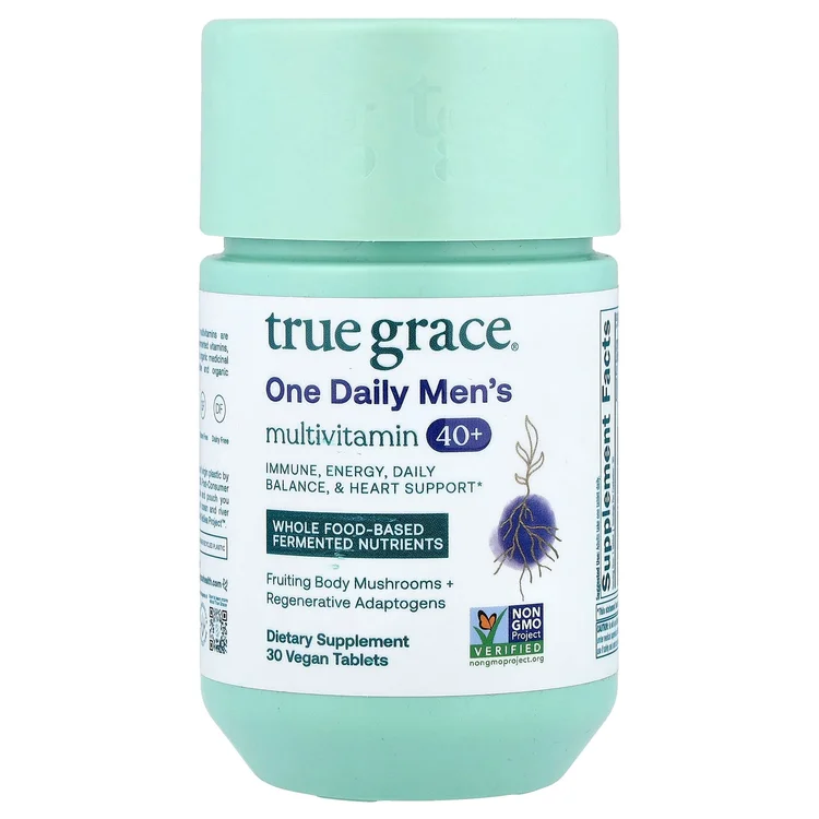 One Daily Men's Multivitamin 40+, 30 Vegan Tablets image 1