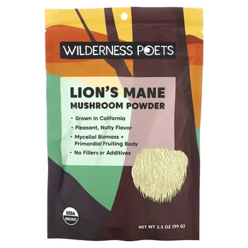 Organic Lion's Mane Mushroom Powder, 3.5 oz (99 g)