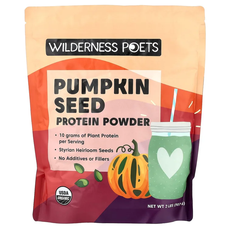 Organic Pumpkin Seed Protein Powder, 2 lbs (907 g) image 1