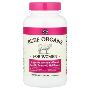 Beef Organs, For Women, 120 Capsules