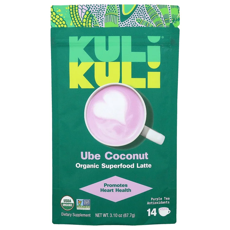 Organic Superfood Latte, Ube Coconut, 3.10 oz (87.7 g) image 1