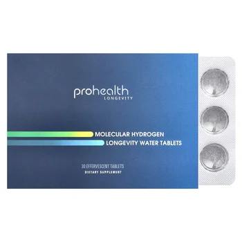Molecular Hydrogen Longevity Water Tablets, 30 Effervescent Tablets (80 mg per Tablet)