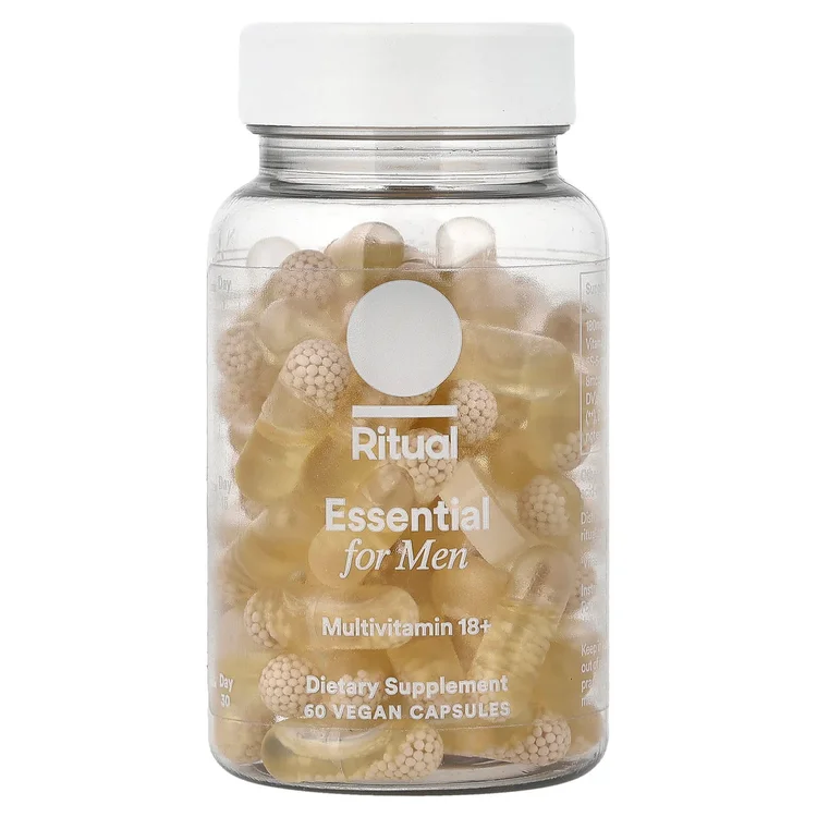 Essential For Men, Multivitamin 18+, Mint, 60 Vegan Capsules image 1