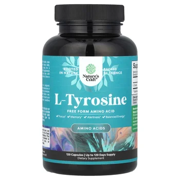 L-Tyrosine, 500 mg, 120 Capsules