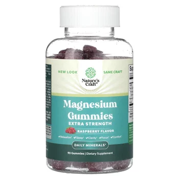 Magnesium Gummies, Raspberry, 90 Gummies