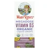 Megadose Vitamin D3 Organic Liquid Drops, Pineapple, 100 mcg (4,000 IU), 1 fl oz (30 ml)