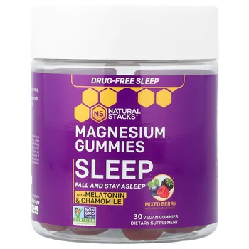 Magnesium Gummies, Sleep, Mixed Berry, 30 Vegan Gummies