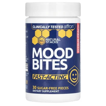 Mood Bites, Citrus Peach, 30 Sugar-Free Pieces