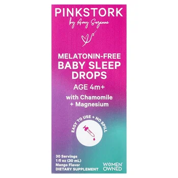 Melatonin-Free Baby Sleep Drops, Age 4 m+, Mango, 1 fl oz (30 ml)
