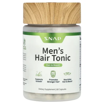 Men's Hair Tonic, Hair & Beard, 60 Capsules
