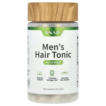 Men's Hair Tonic, Hair & Beard, 90 Capsules