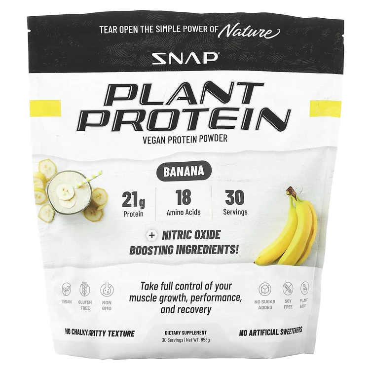Plant Protein, Vegan Protein Powder, Banana, 853 g image 1