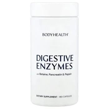 Digestive Enzymes With Betaine, Pancreatin & Pepsin, 180 Capsules