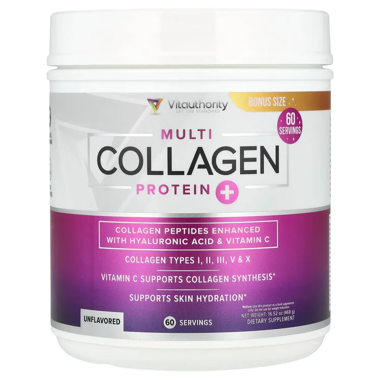 Multi Collagen Protein+, Unflavored, 16.52 oz (468 g) image 1