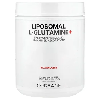 Liposomal L-Glutamine+ Powder, Unflavored, 16.67 oz (472.5 g)