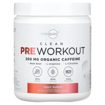 Clean Pre Workout, Fruit Punch, 11.3 oz (319 g)
