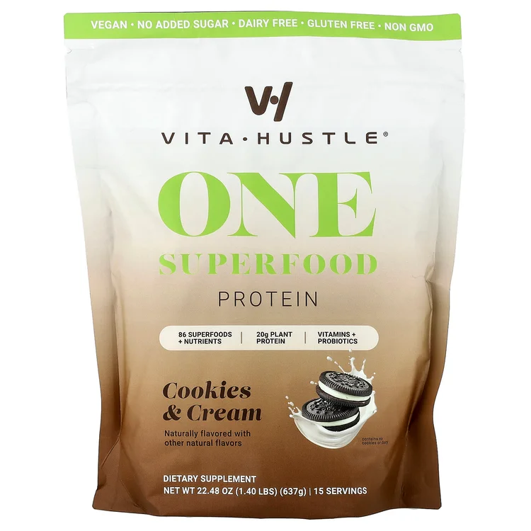 One Superfood Protein, Cookies & Cream, 1.40 lbs (637 g) image 1