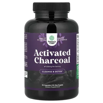 Activated Charcoal, 90 Capsules (400 mg per Capsule)