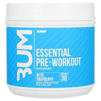 Bum, Essential Pre-Workout, Blue Raspberry, 14.39 oz (408 g)