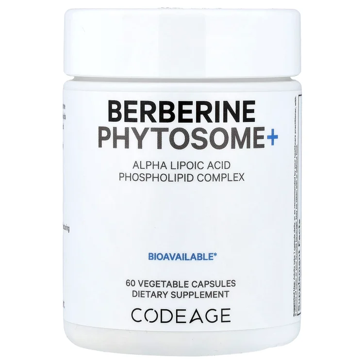 Berberine Phytosome+, 60 Vegetable Capsules image 1